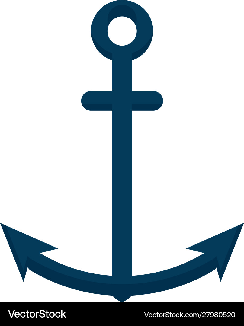 Isolated anchor icon design Vector Image