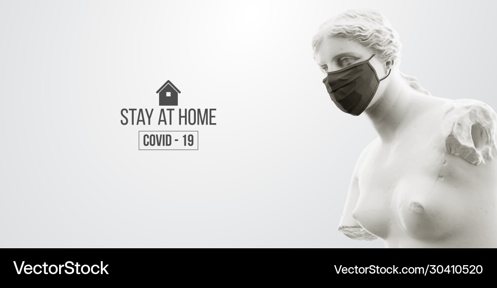 Novel coronavirus covid-2019 home mask Novel coronavirus covid-2019 home mask vektorbild