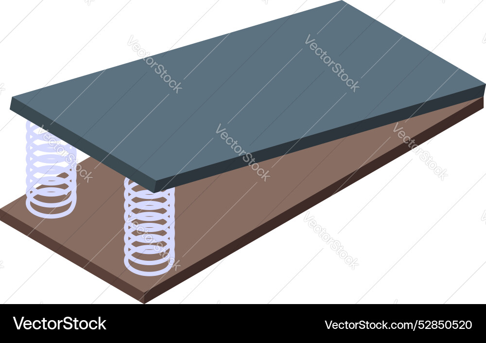 Orthopedic spring mattress base using Vector Image