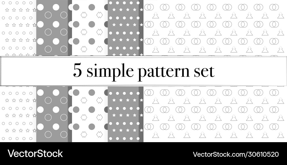 Pattern simple set5 Pattern simple set5 Vector Image