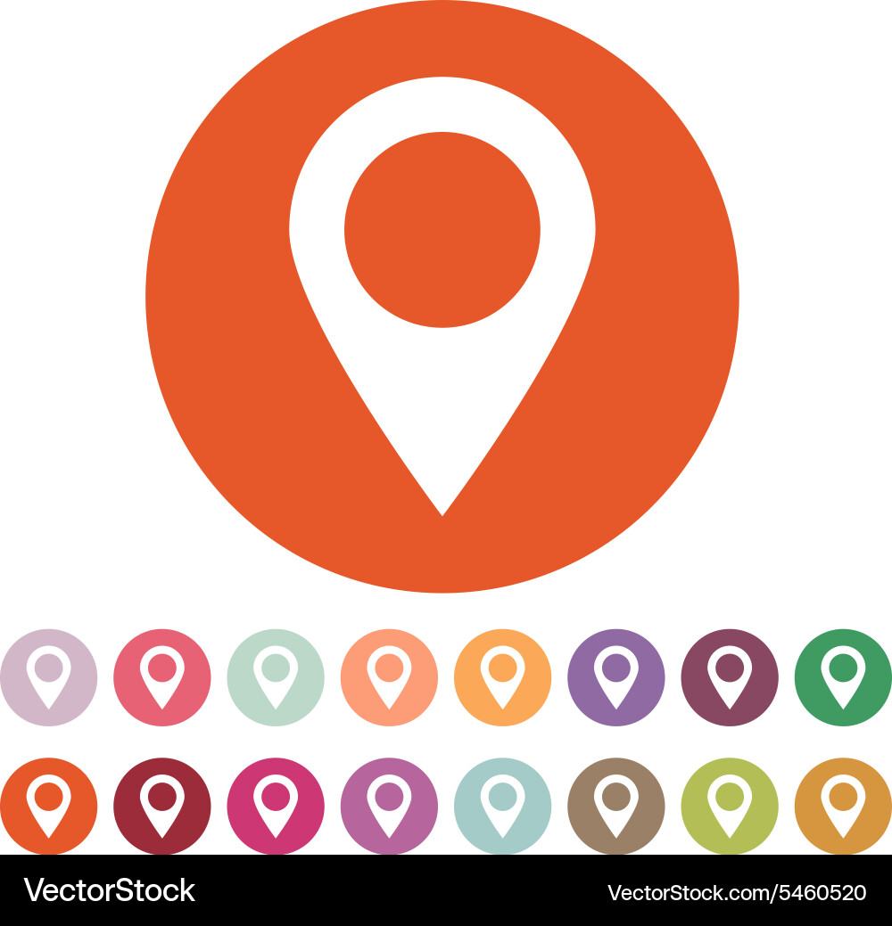 Pointer icon navigation and location symbol Vector Image