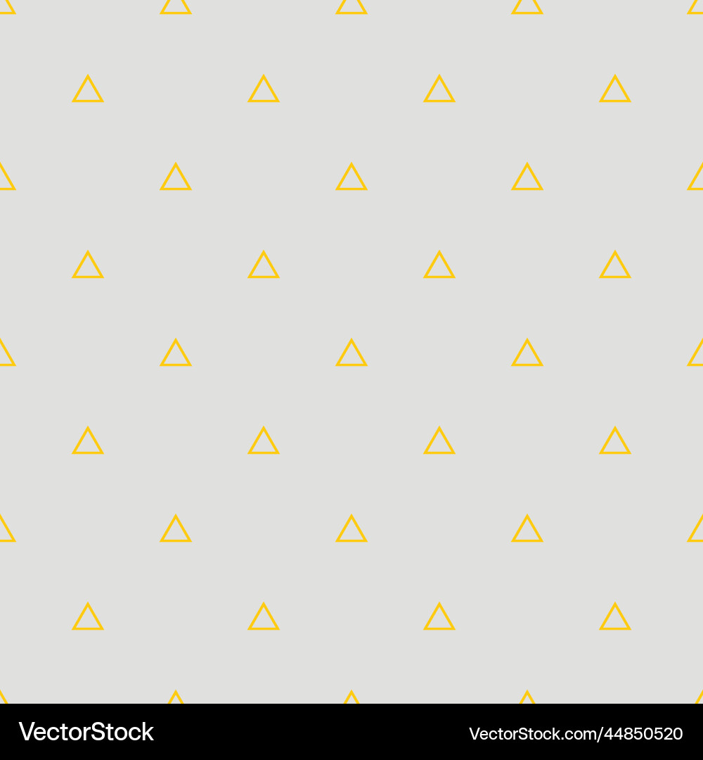 Yellow Triangle Pattern Vector Image