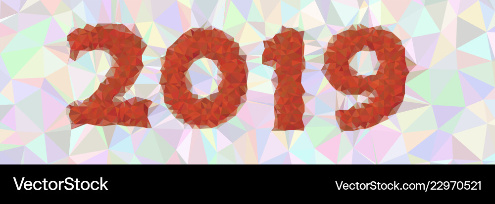 2019 dreieckiges low poly mosaic abstraktes Muster 2019 dreieckiges low poly mosaic abstraktes Muster vektorbild