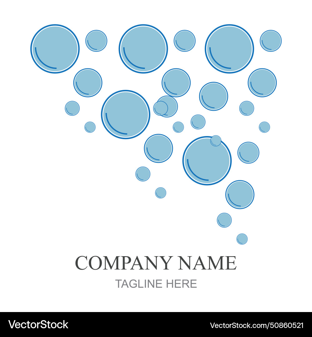 Bubbles icon element design template web Bubbles icon element design template web Vector Image