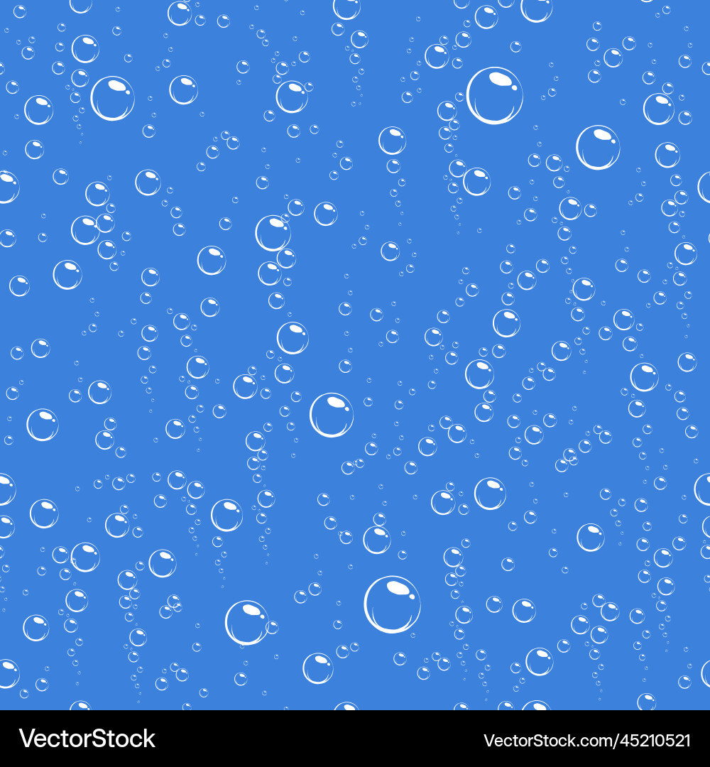Cartoon soap bubbles seamless pattern Royalty Free Vector