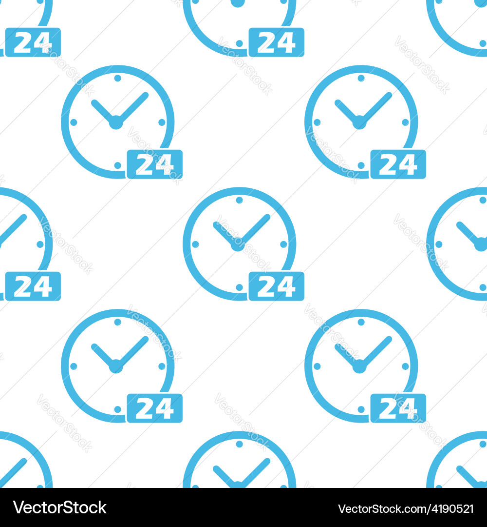 Clock seamless pattern vector image