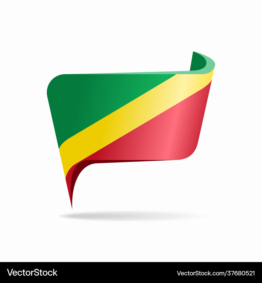 Congolese Flag Map Pointer Layout Congolese Flag Map Pointer Layout vektorbild