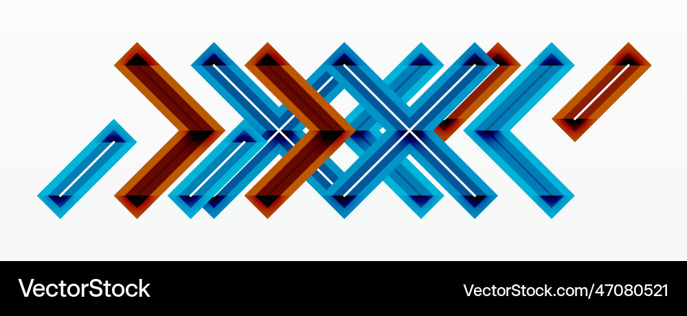 Cross line background minimal geometric template Cross line background minimal geometric template vector image