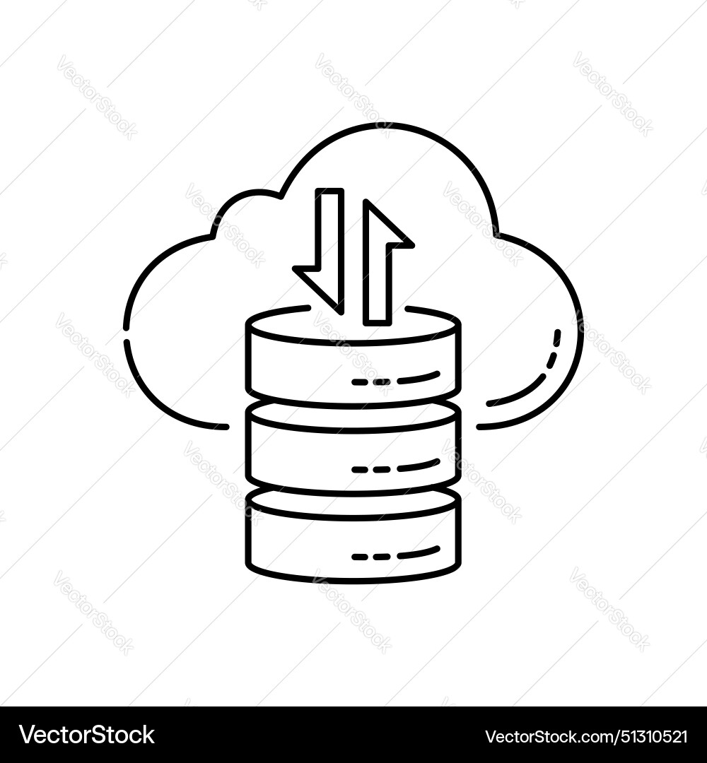 Data science analysis mining icon vector image