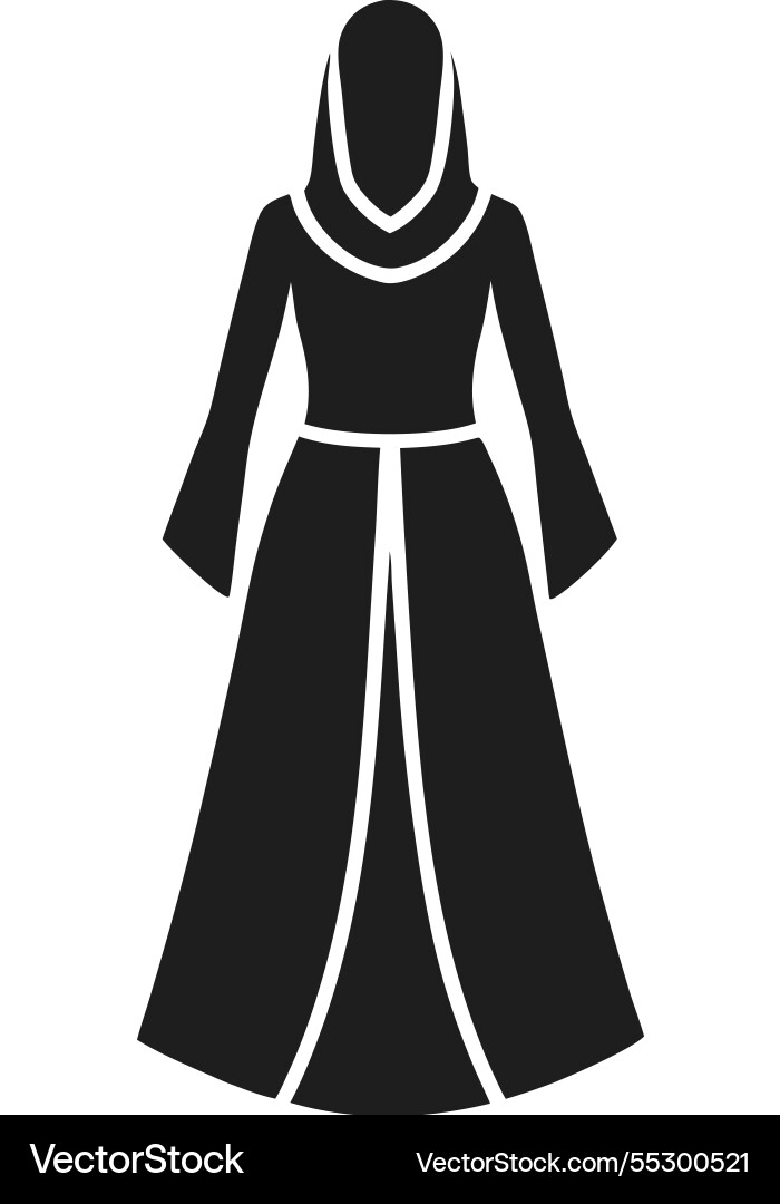 Elegante Silhouette von Frau im traditionellen Araber Elegante Silhouette von Frau im traditionellen Araber vektorbild