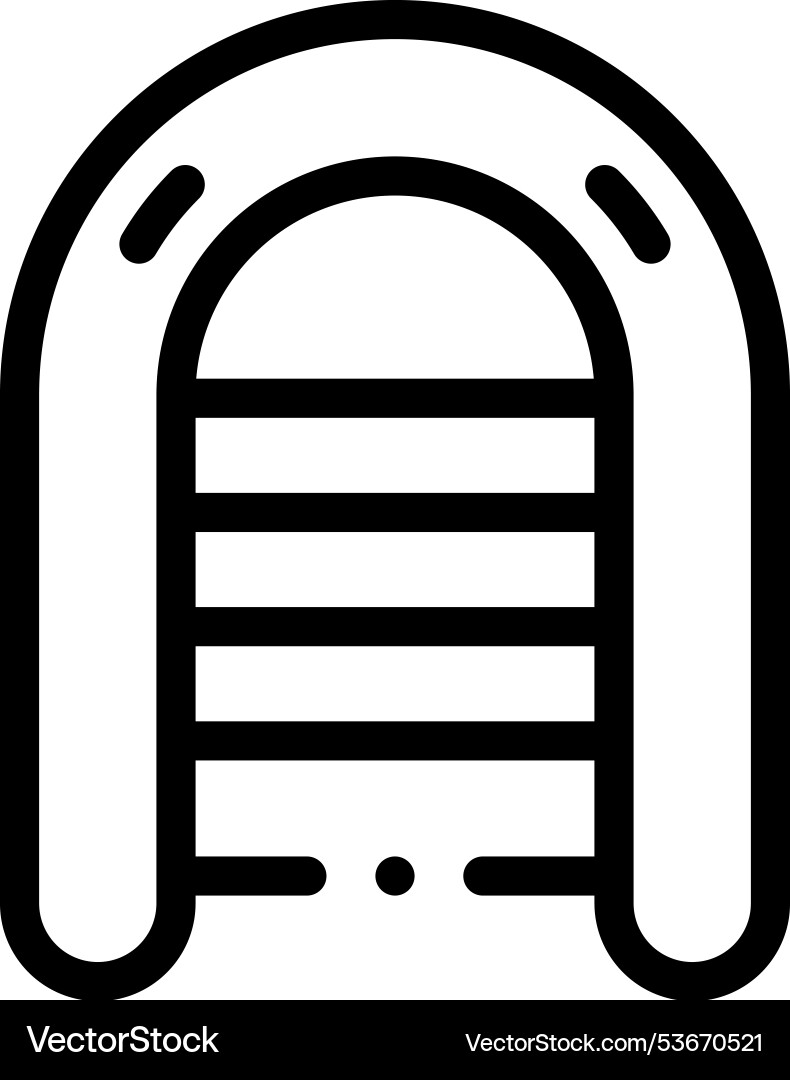 Float icon thin linear style design isolated Vector Image