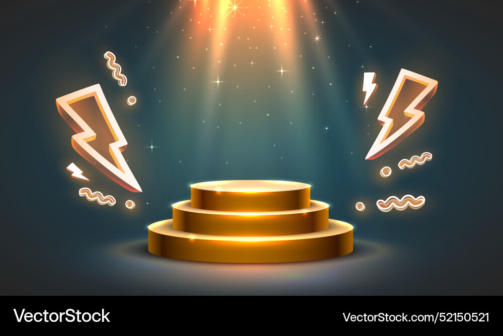 Scene mega sale danger podium banner victory Scene mega sale danger podium banner victory vector image