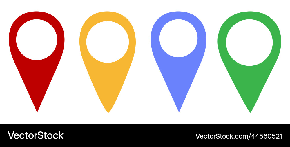 Set of pin codes for a map Set of pin codes for a map Vector Image