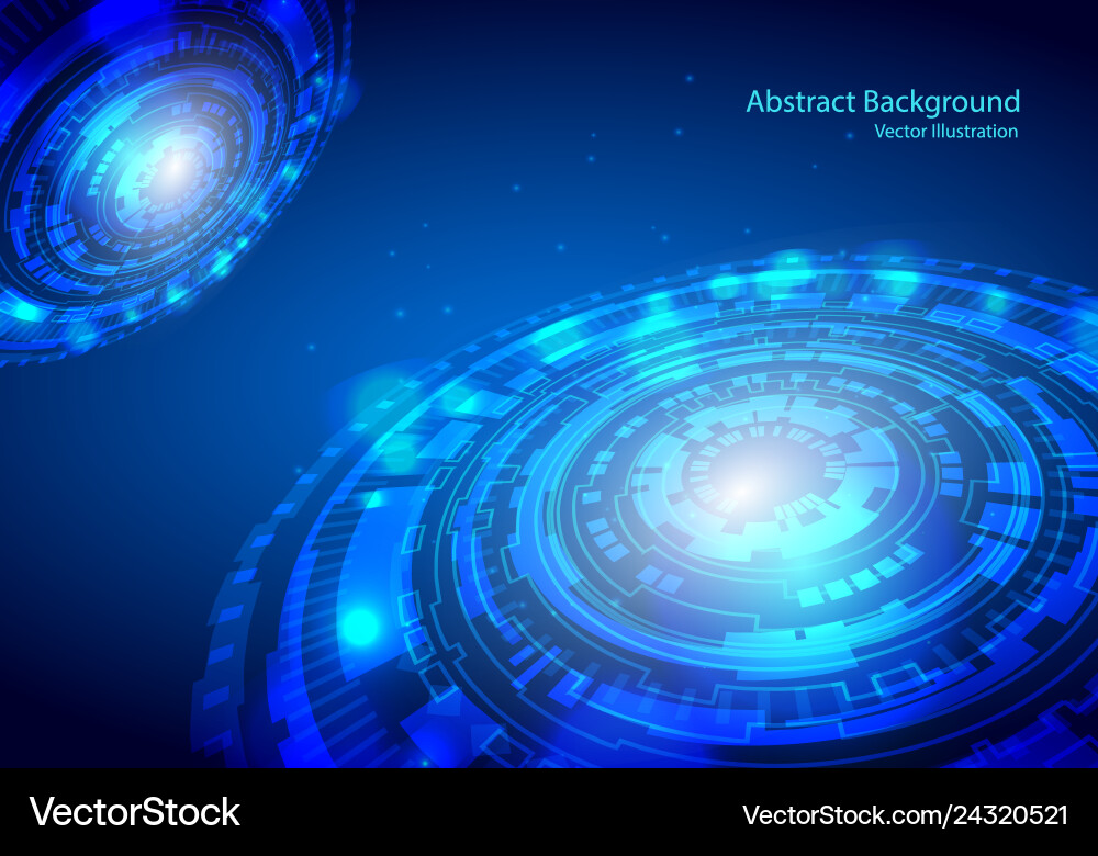 Tech circle and technology background speed Tech circle and technology background speed vector image