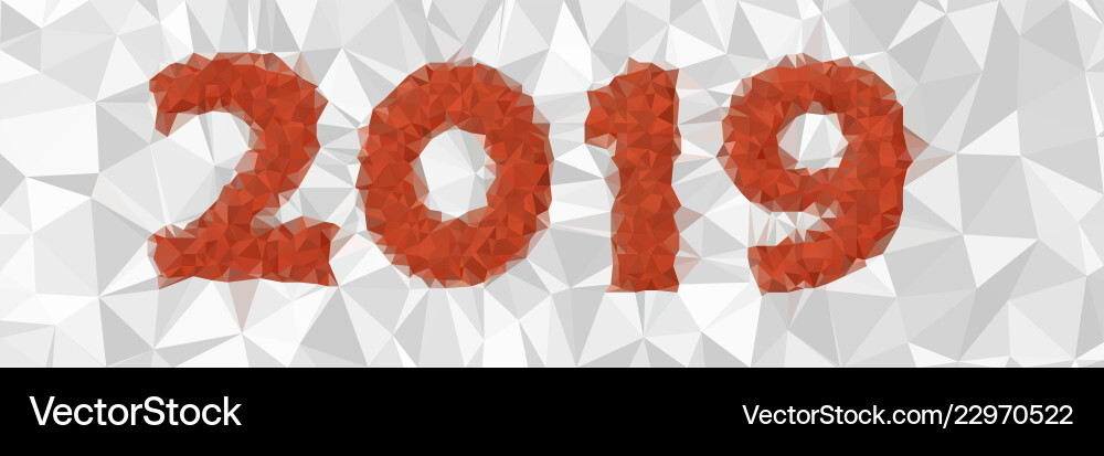 2019 dreieckiges low poly mosaic abstraktes Muster 2019 dreieckiges low poly mosaic abstraktes Muster vektorbild