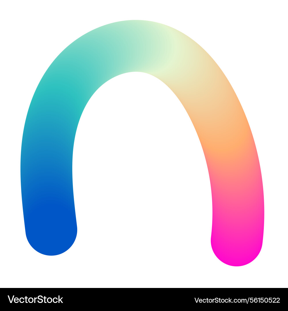 Abstract wavy gradient lines with fluid ribbon Abstract wavy gradient lines with fluid ribbon Vector Image