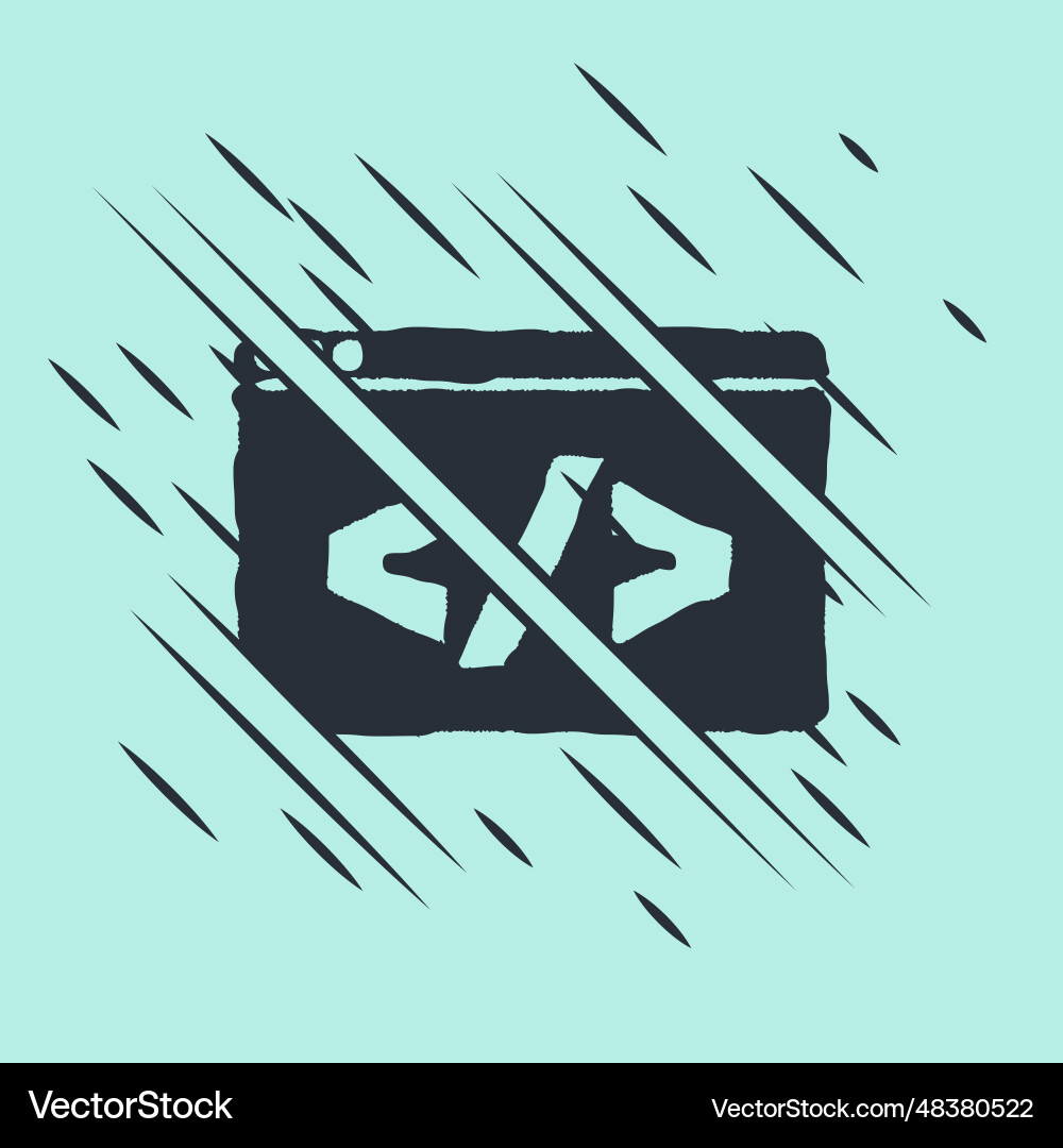 Black web design and front end development icon Black web design and front end development icon vector image