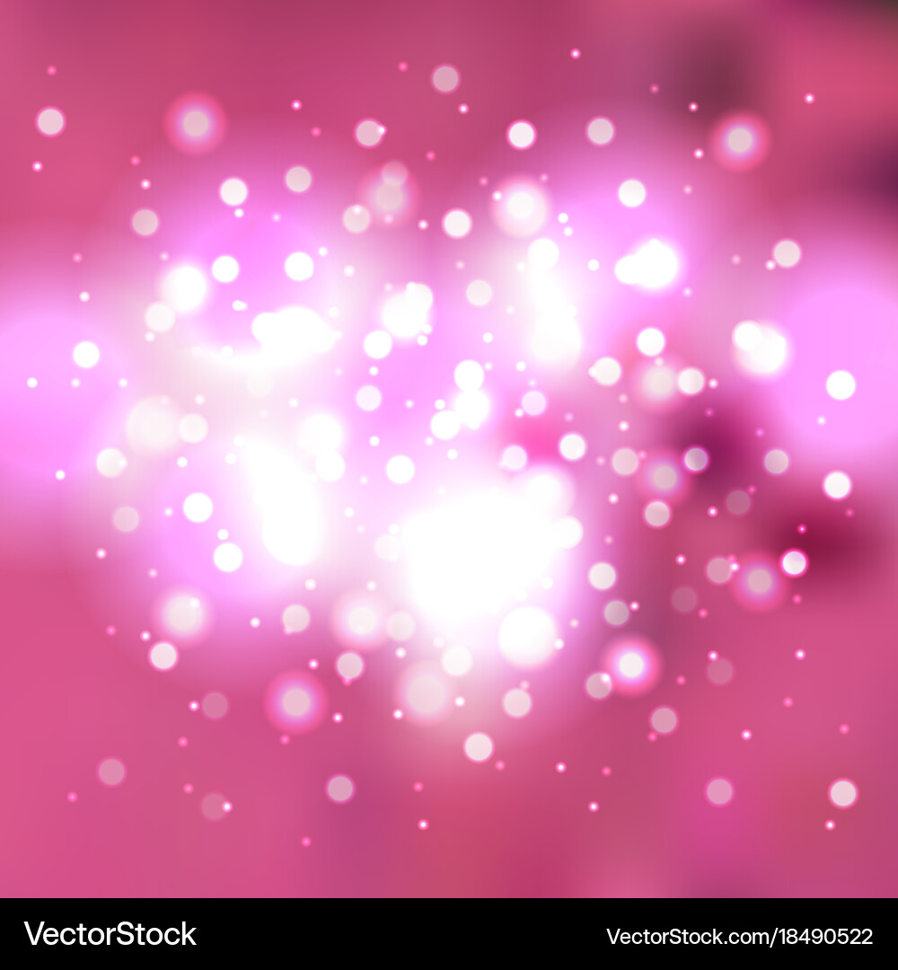Blurred background with bokeh effect vector image