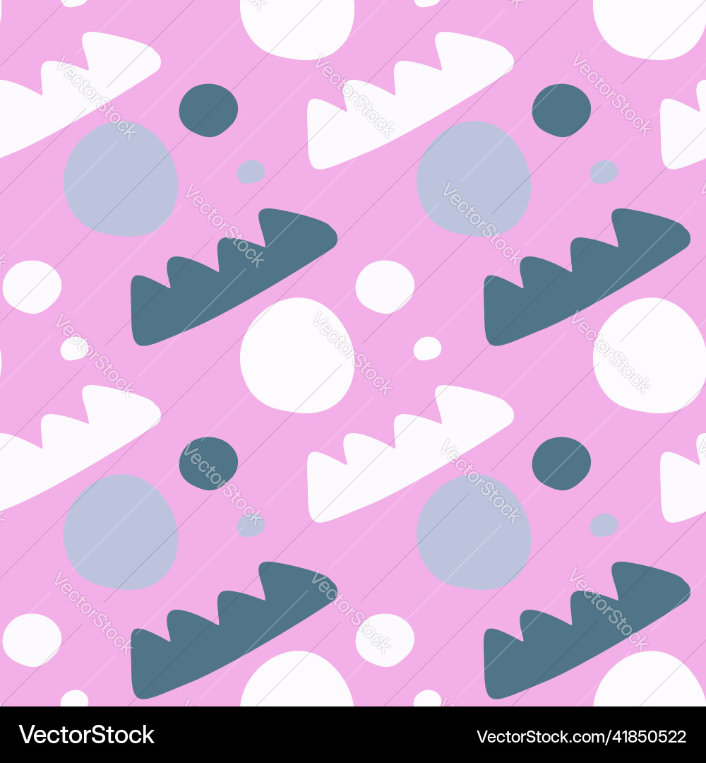 Creative shape seamless pattern various Creative shape seamless pattern various vector image