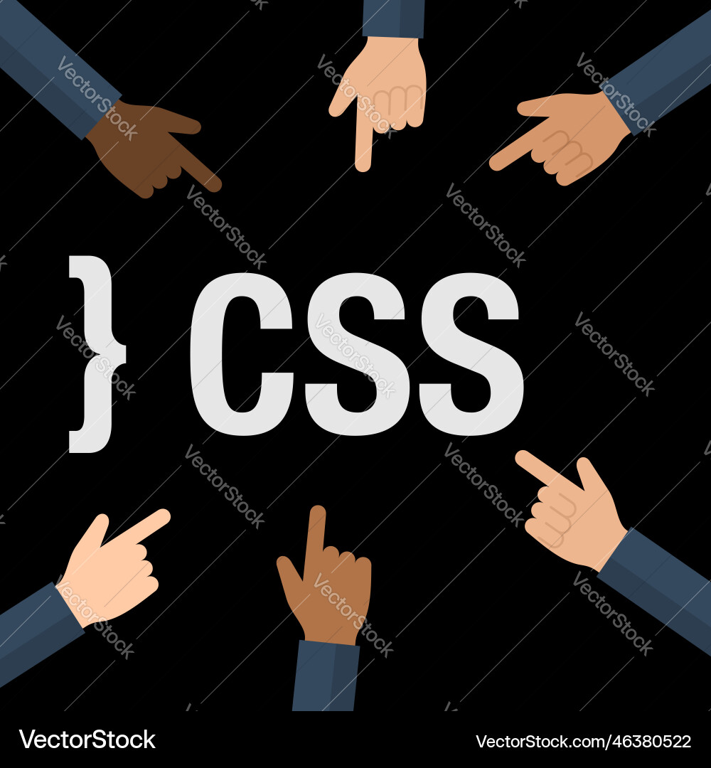 Css development programming concept Css development programming concept vector image