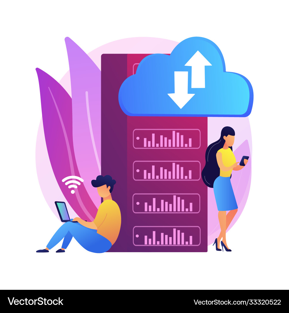 Edge computing abstract concept Edge computing abstract concept vector image
