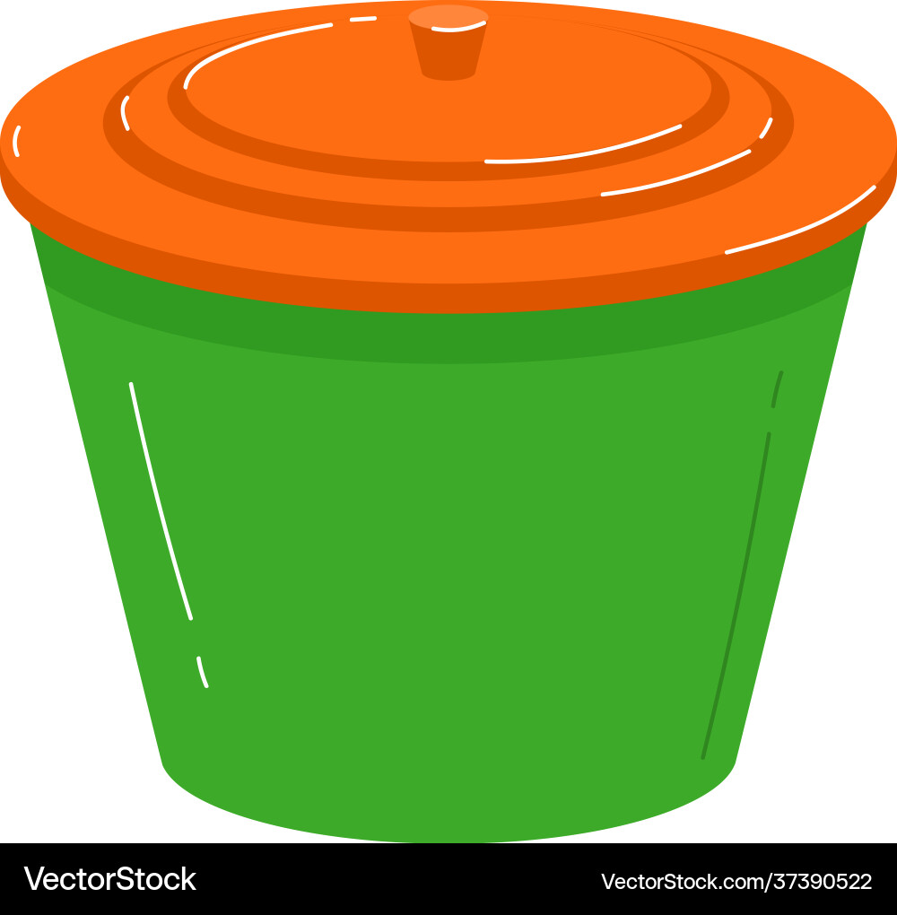 Empty container use canister isolated on white Vector Image