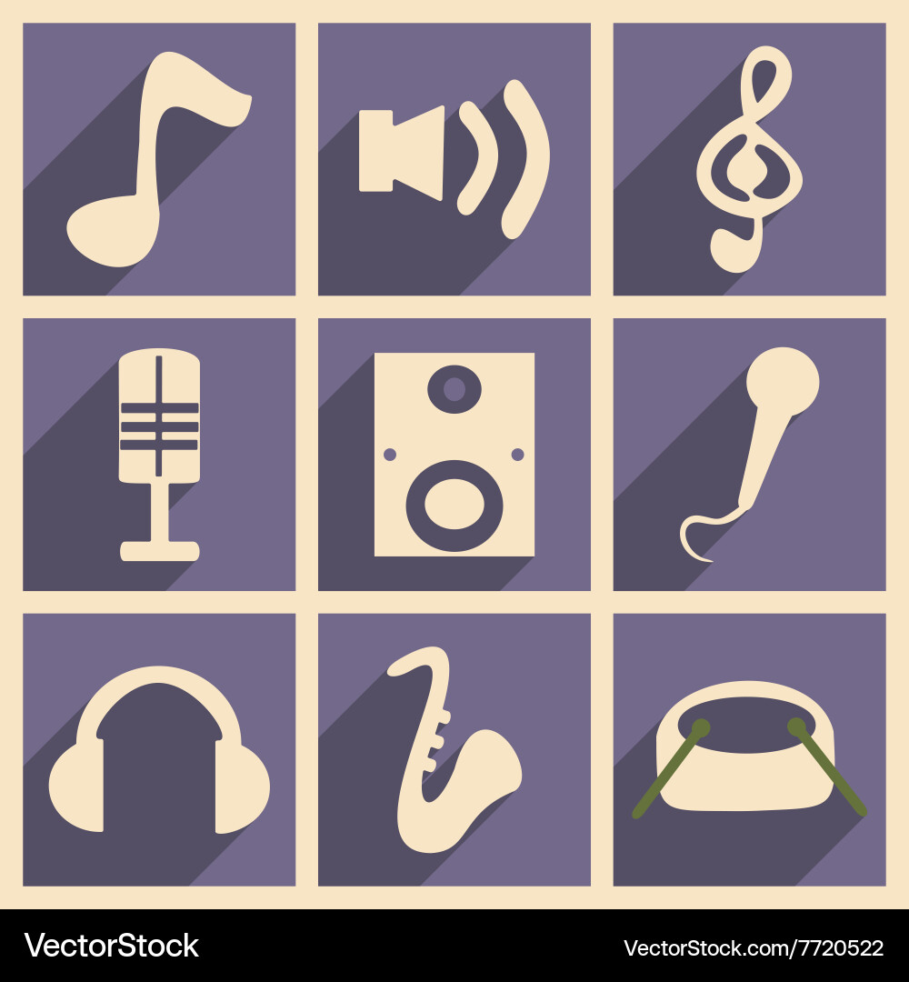 Flat with shadow concept and mobile application Vector Image