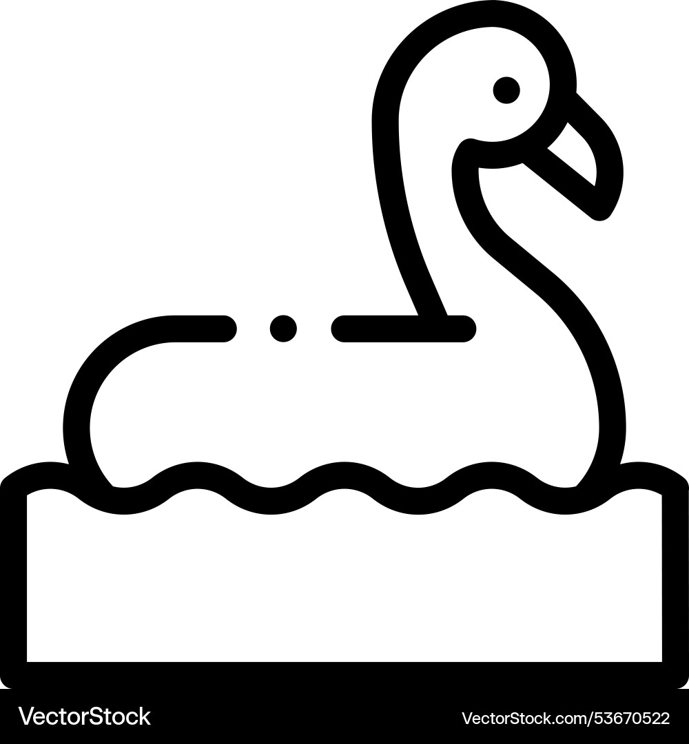 Floating icon thin linear style design isolated Floating icon thin linear style design isolated vector image
