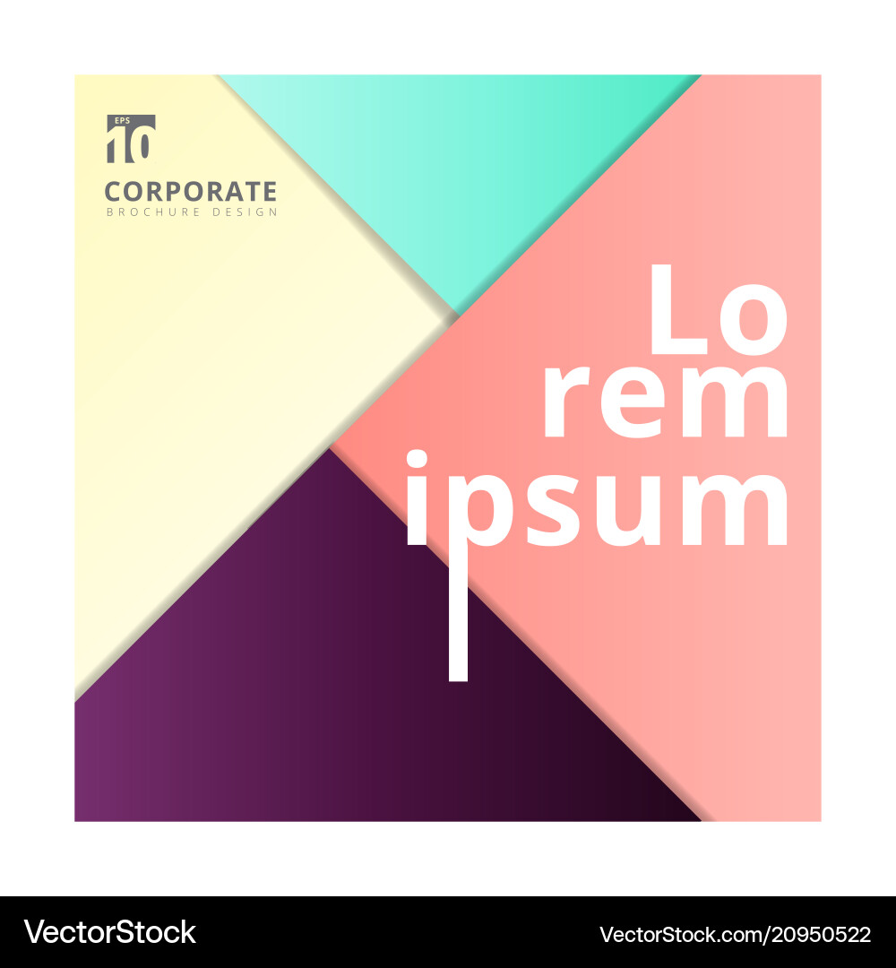 Geometric Color Blocks Background vector image
