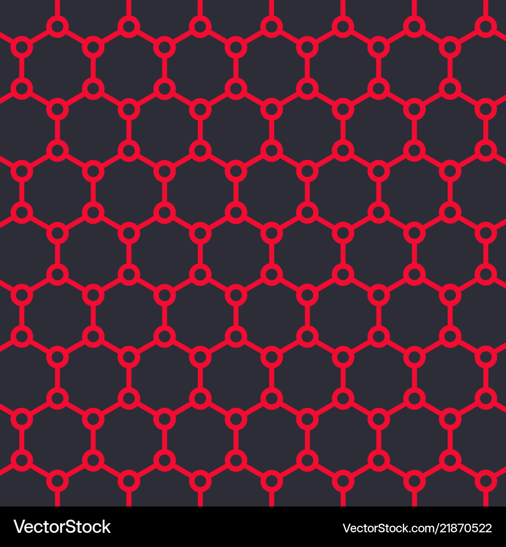 Graphene Structure - Hexagonal Lattice vector image