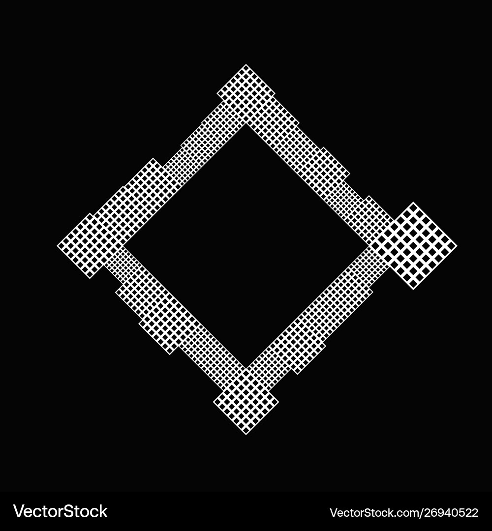Modern minimal abstract square border background Modern minimal abstract square border background vector image