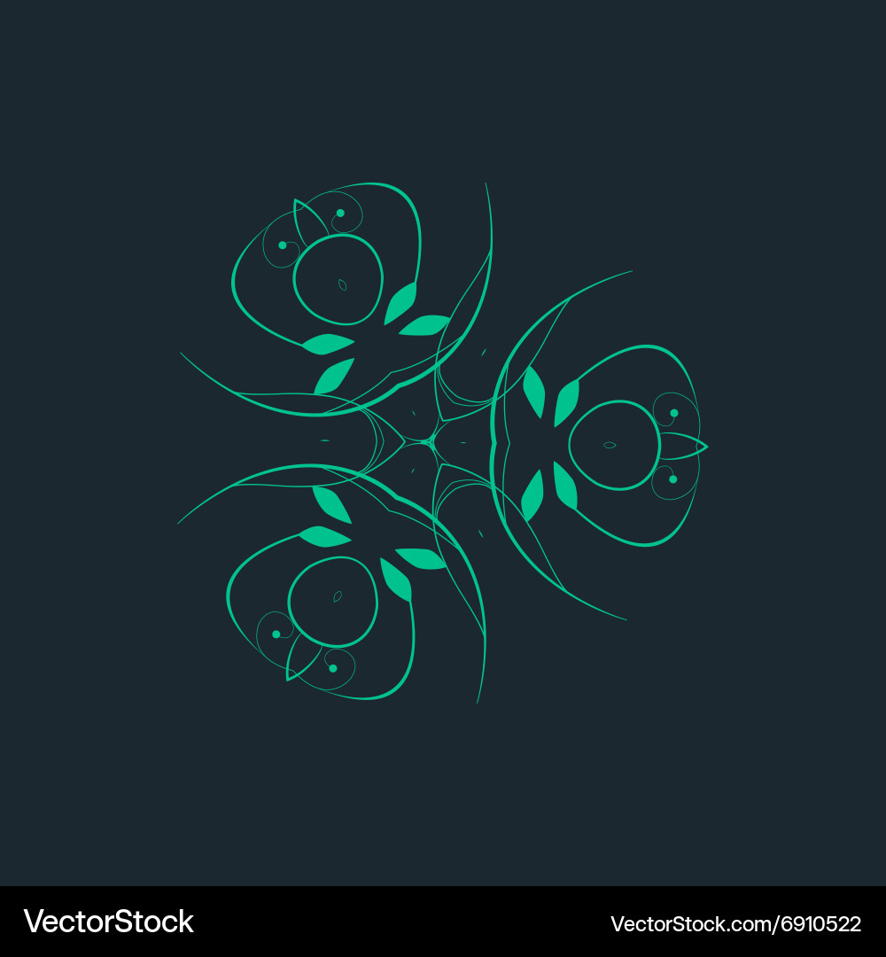 Ornamental background with pattern style Vector Image