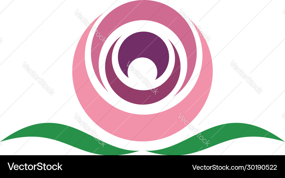 Rosa Rose Ornament Blume Logo Vorlage Design Rosa Rose Ornament Blume Logo Vorlage Design vektorbild