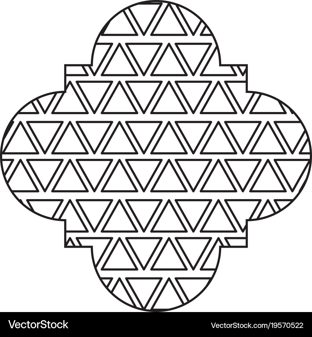 Seamless pattern label shape with geometric Vector Image