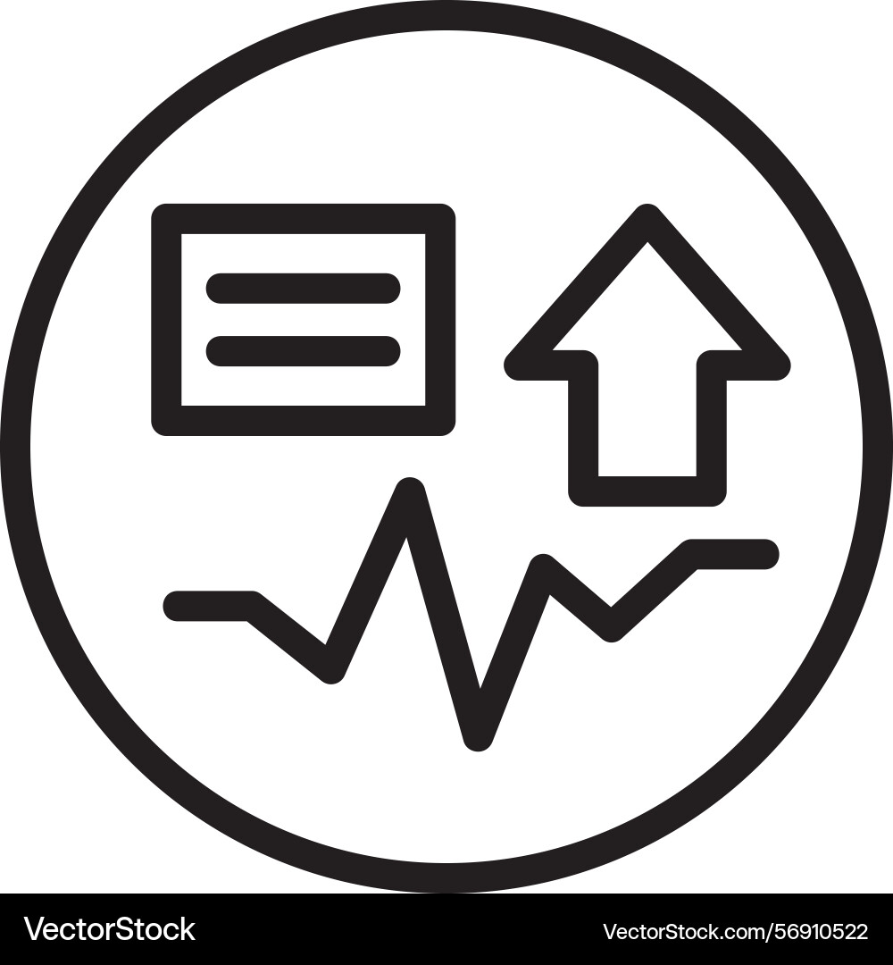 Shift spark linear style icon design vector image