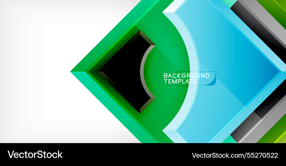 Square arrow shapes with round elements Square arrow shapes with round elements vector image