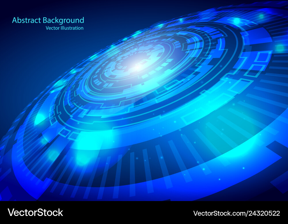 Tech circle and technology background speed Tech circle and technology background speed vector image