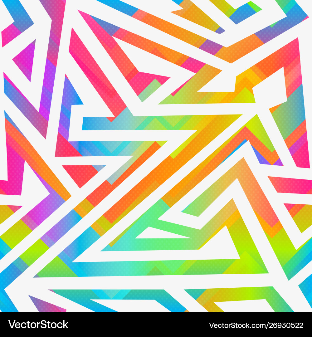 Vibrant Geometric Stripes Vector Image