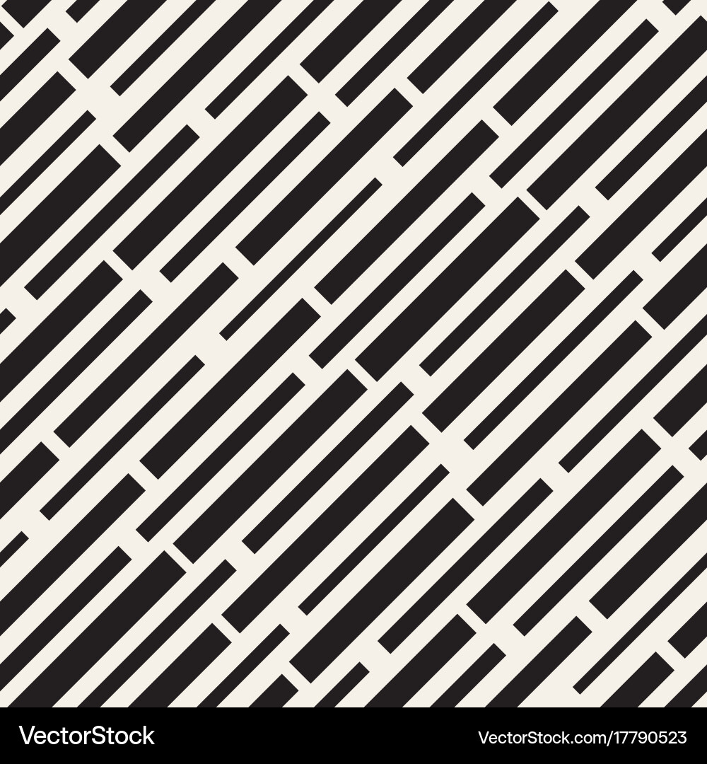 Black and white irregular dashed lines pattern vector image
