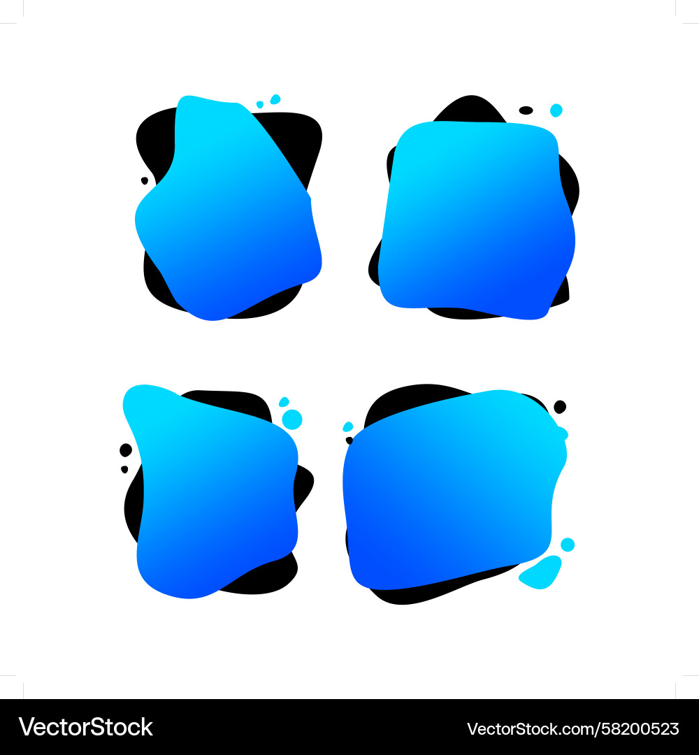 Blob Textfeld rund Form Bestand Vektorbild