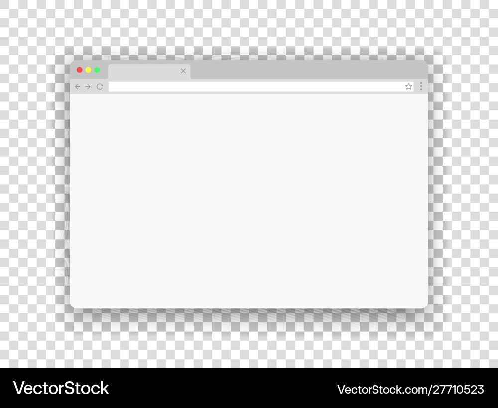 Browser new window website mockup empty web bar Browser new window website mockup empty web bar vector image
