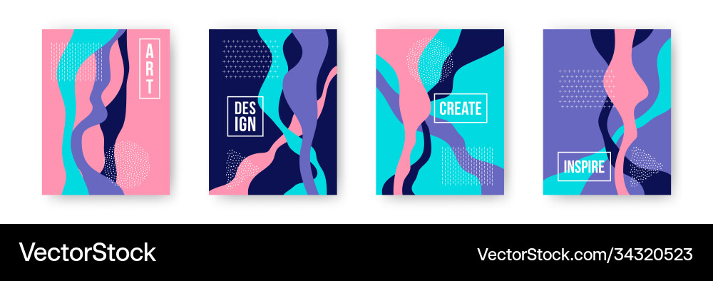 Colorful set with abstract pattern cartoon Colorful set with abstract pattern cartoon vector image