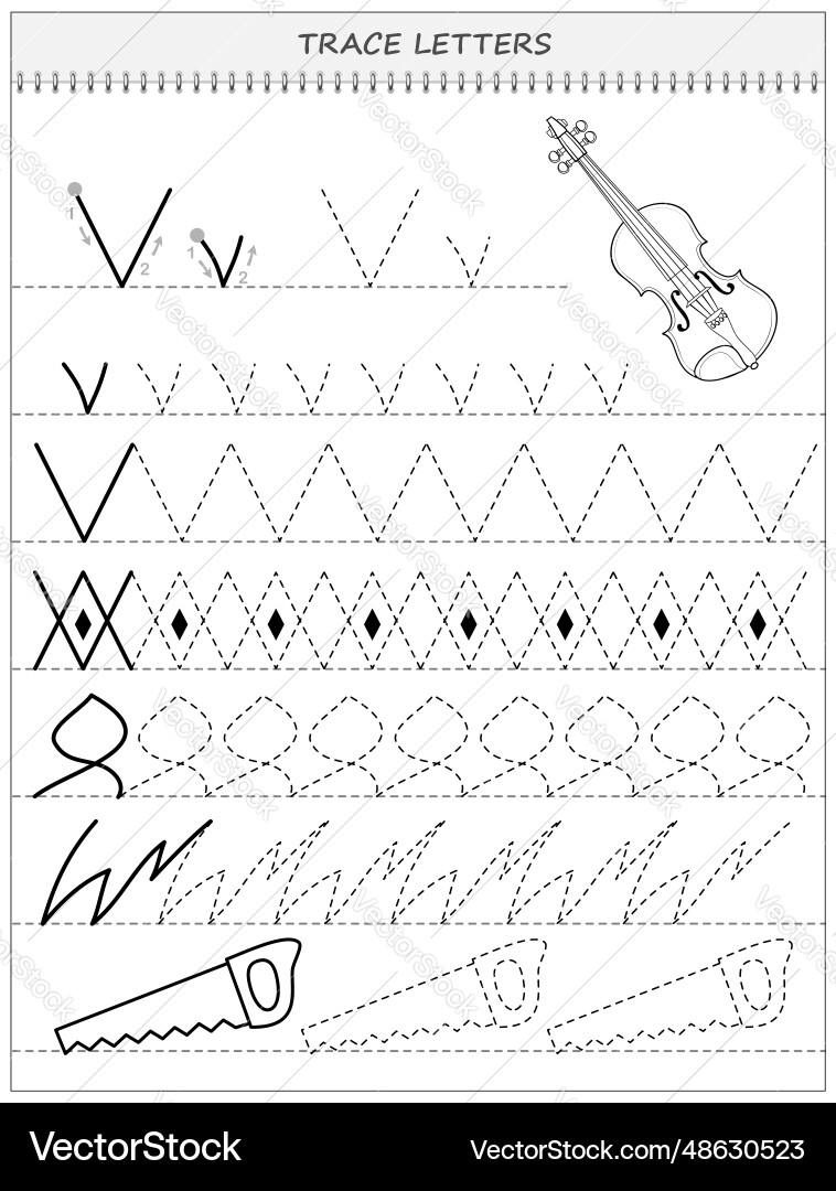 Educational page on line for kids black and white Vector Image
