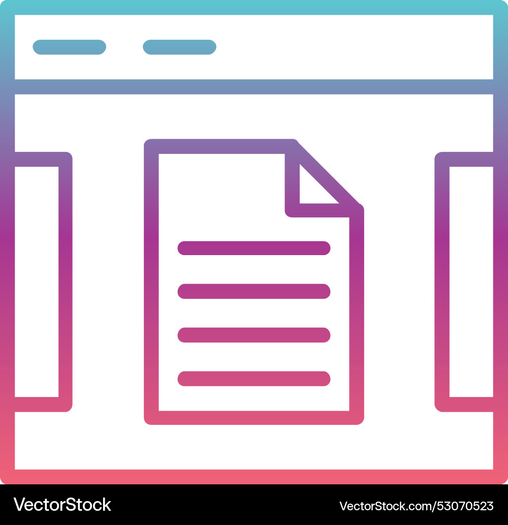 File line gradient design Vector Image