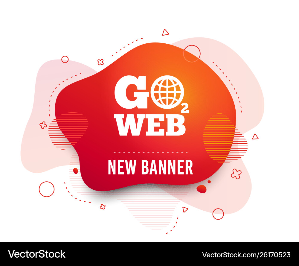 Go to web icon internet access symbol Go to web icon internet access symbol vector image