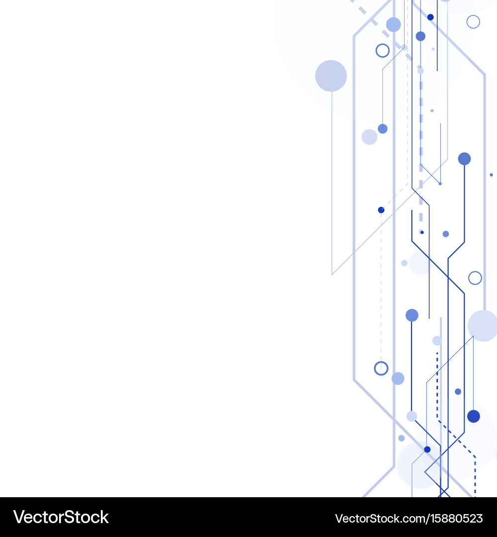 Molecular Structure & Communication Network Vector Image
