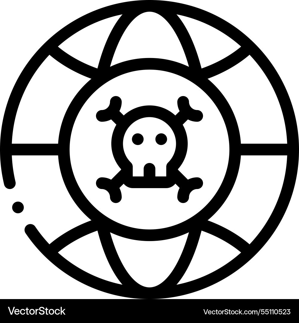 Network icon thin linear style design isolated Network icon thin linear style design isolated Vector Image