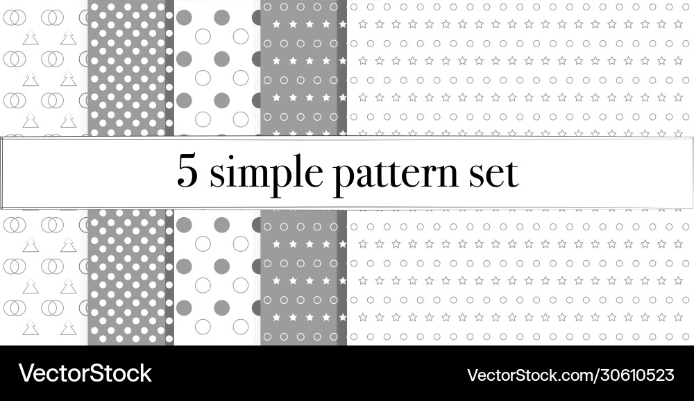 Pattern simple set5 Pattern simple set5 vector image