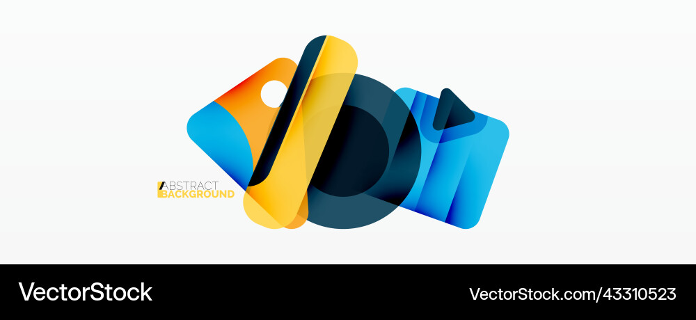 Primitive geometric shapes - line triangle Vector Image
