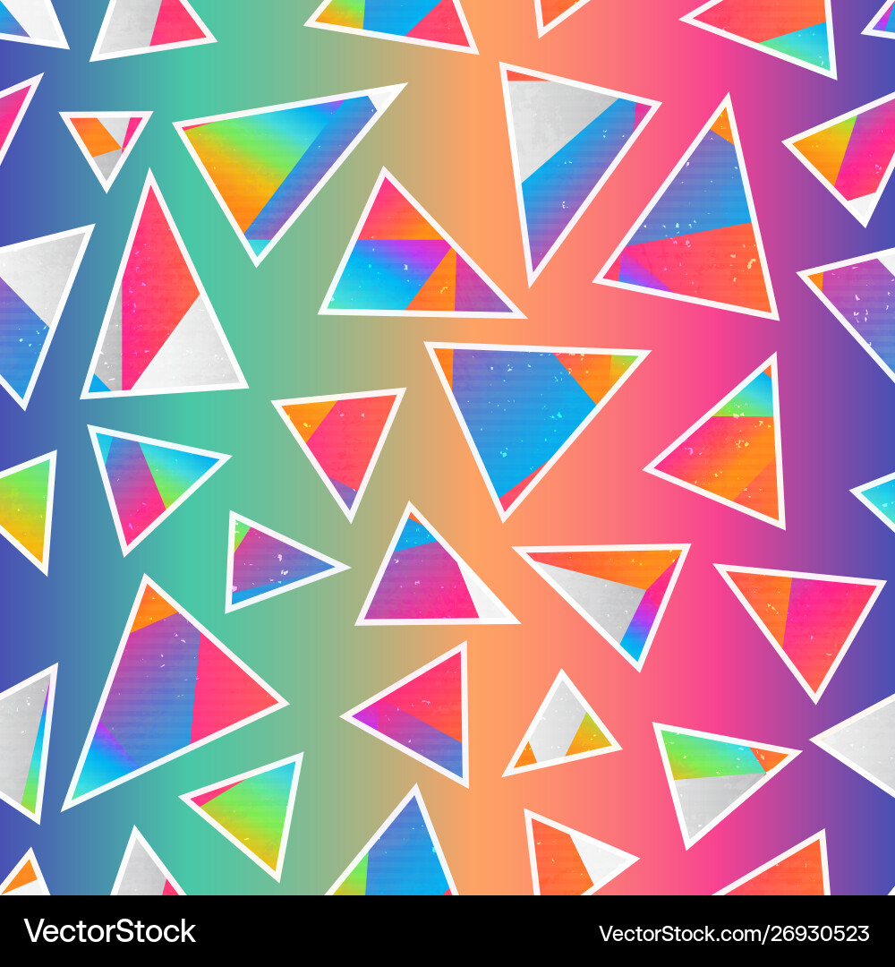 Psychedelic Triangle Pattern Vector Image